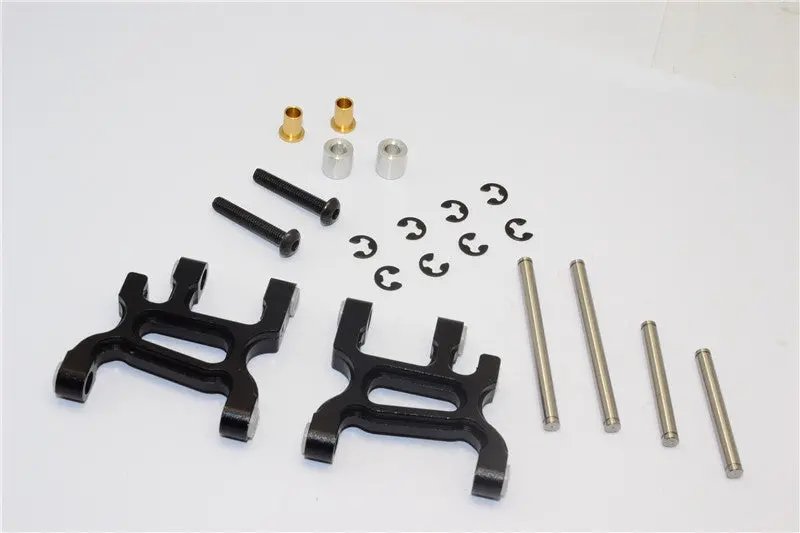 Tamiya Wr02c Aluminum Front Lower Arm - 1Pr Set Black 1