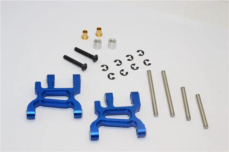 Tamiya Wr02c Aluminum Front Lower Arm - 1Pr Set Blue 1