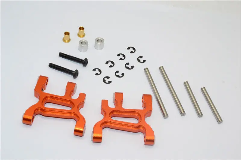 Tamiya Wr02c Aluminum Front Lower Arm - 1Pr Set Orange 1