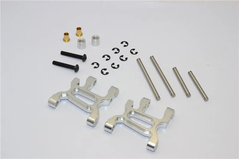 Tamiya Wr02c Aluminum Front Lower Arm - 1Pr Set Silver 1