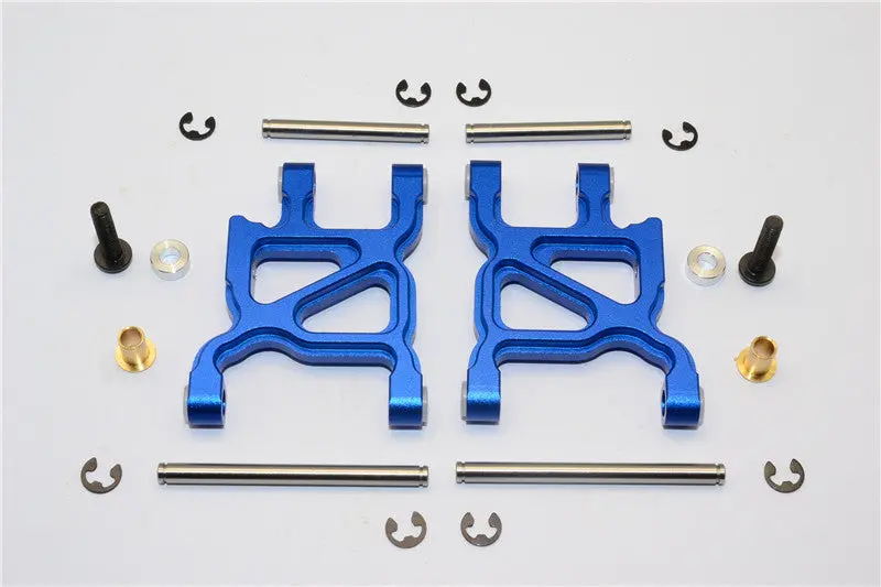 Tamiya Wr02c Aluminum Rear Lower Arm - 1Pr Set Blue 1