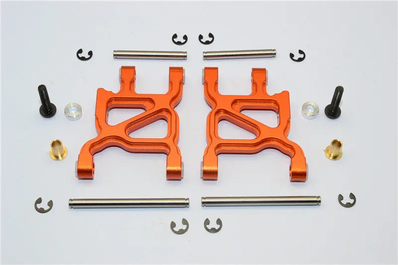 Tamiya Wr02c Aluminum Rear Lower Arm - 1Pr Set Orange 1