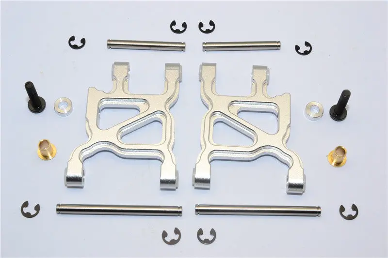 Tamiya Wr02c Aluminum Rear Lower Arm - 1Pr Set Silver 1