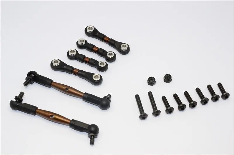 Tamiya Wr02c Spring Steel Completed Anti-Thread Tie Rod - 7Pcs Set 1