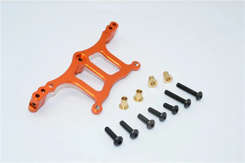 Tamiya Wr02c & Wild Willy 2 Aluminum Front Shock Tower - 1Pc Set Orange 1