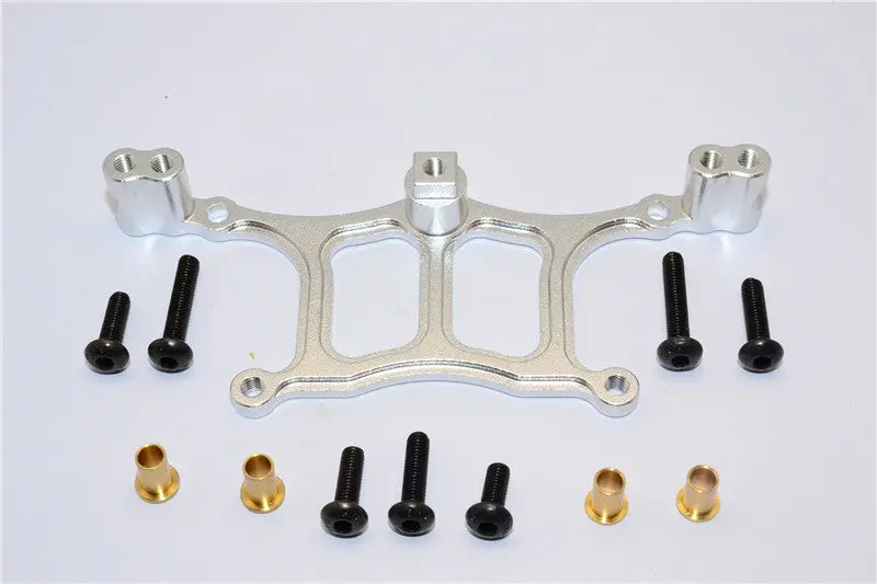 Tamiya Wr02c & Wild Willy 2 Aluminum Front Shock Tower - 1Pc Set Silver 1