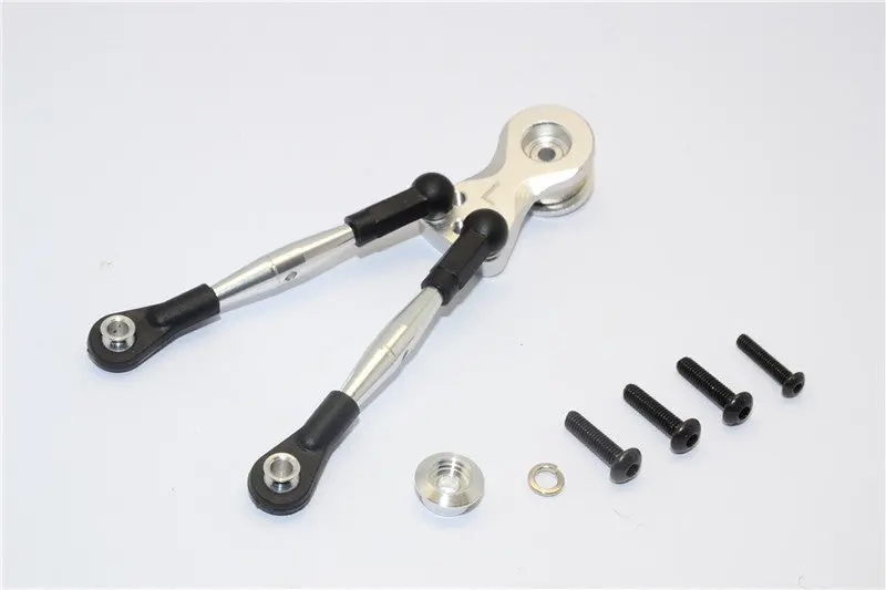 Tamiya Wt-01N Aluminum Hi-Torque Servo Saver 23T With Aluminum Tie Rod - 1 Set Silver 1