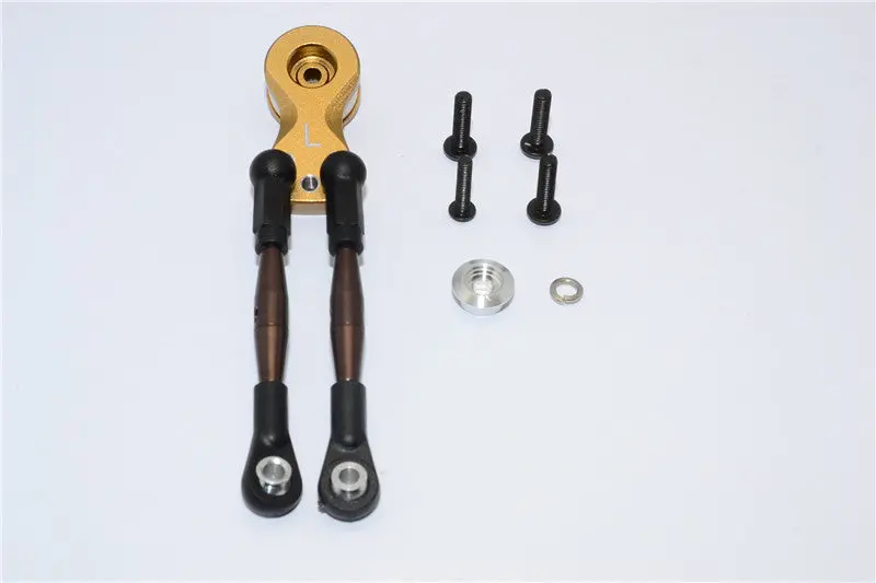 Tamiya Wt-01N Aluminum Hi-Torque Servo Saver 23T With Steel Tie Rod - 1 Set Titanium 1