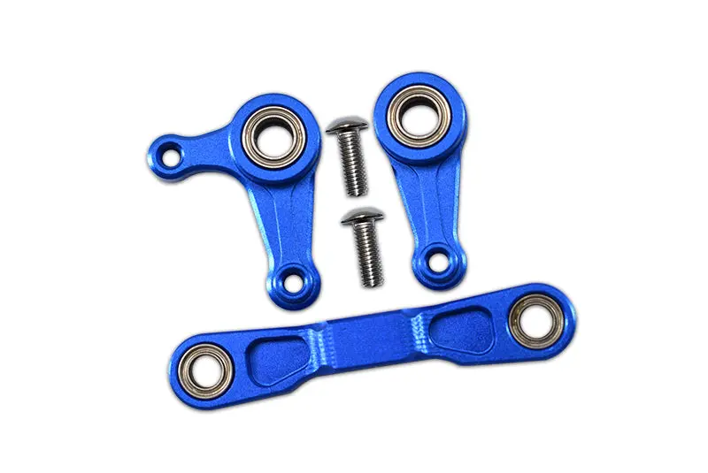 Tamiya Xv-01 Aluminum Steering Assembly With 5X8 Bearings - 3 Pcs Set Blue 1
