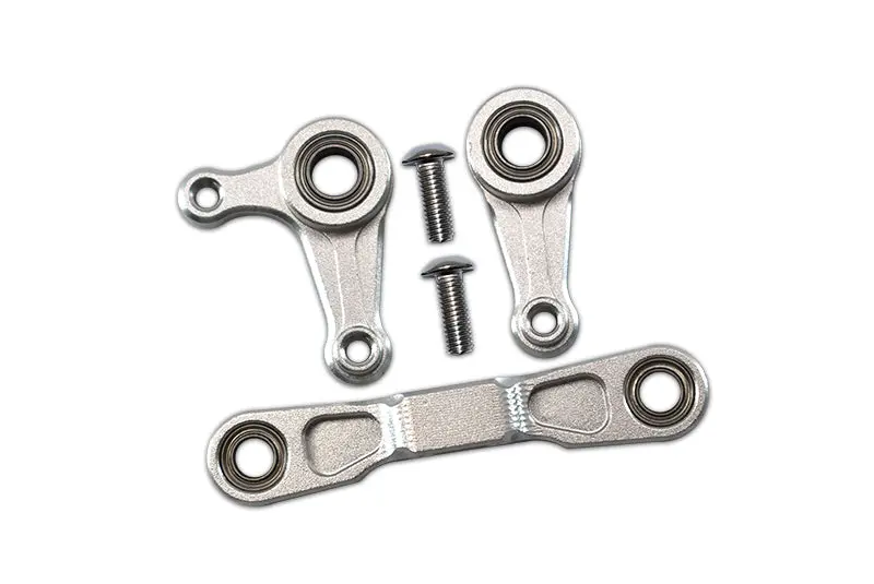 Tamiya Xv-01 Aluminum Steering Assembly With 5X8 Bearings - 3 Pcs Set Silver 1