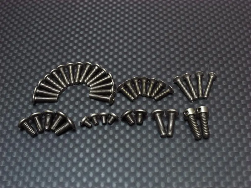 Team Associated Rc18t Titanium Full Screws Set - 41 Pcs Set 1
