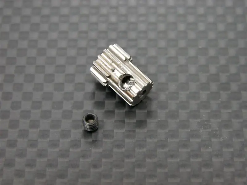 Team Associated Rc18t Titanium Motor Gear (13T) With Screws - 1Pc Set 1