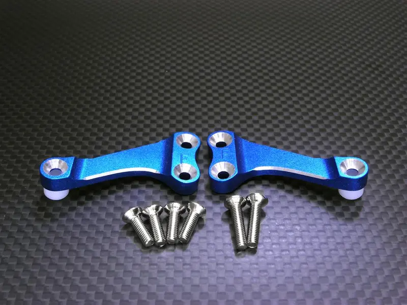 Team Associated Tc3 Aluminum Front Chassis Brace (2 Degree) - 1Pr Blue 1