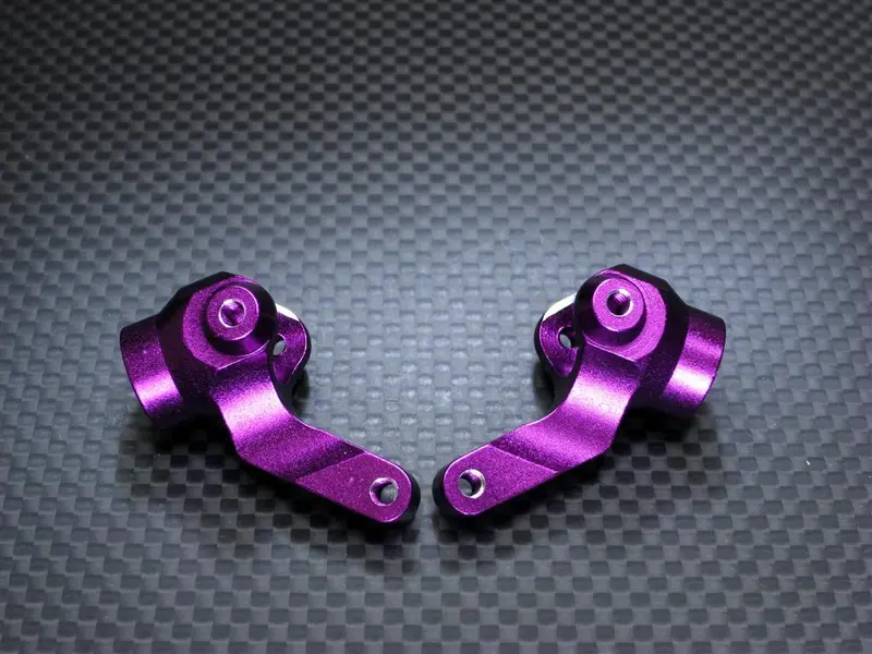 Team Associated Tc3 Aluminum Front Knuckle Arm Set - 1Pr Purple 1
