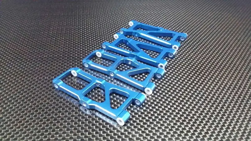 Team Associated Tc3 Aluminum Front + Rear Arm Set - 2 Prs Blue 1