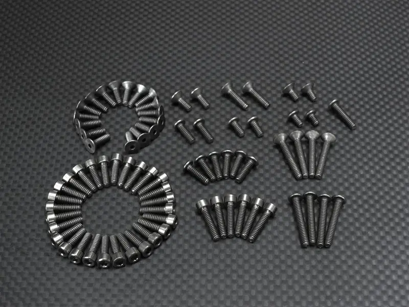 Team Associated Tc3 Full Titanium Screw Set - 78 Pcs 1