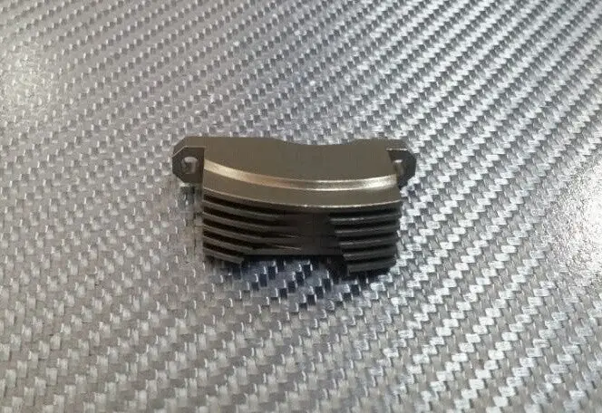 Team Associated Tc4 Aluminum Adjustment Clamp With Heat Sink - 1Pc Gray Silver 1
