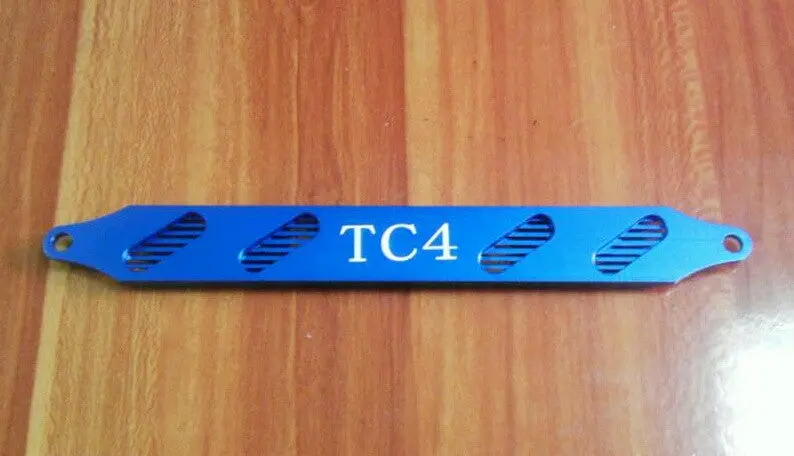 Team Associated Tc4 Aluminum Battery Holder With Heat Sink - 1Pc Blue 1