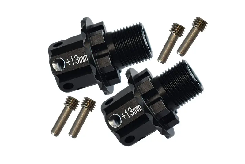 Team Corally 1/10 Sketer Xl4s C-00191 Aluminum 13Mm Hex Adapters - 6Pc Set Black 1