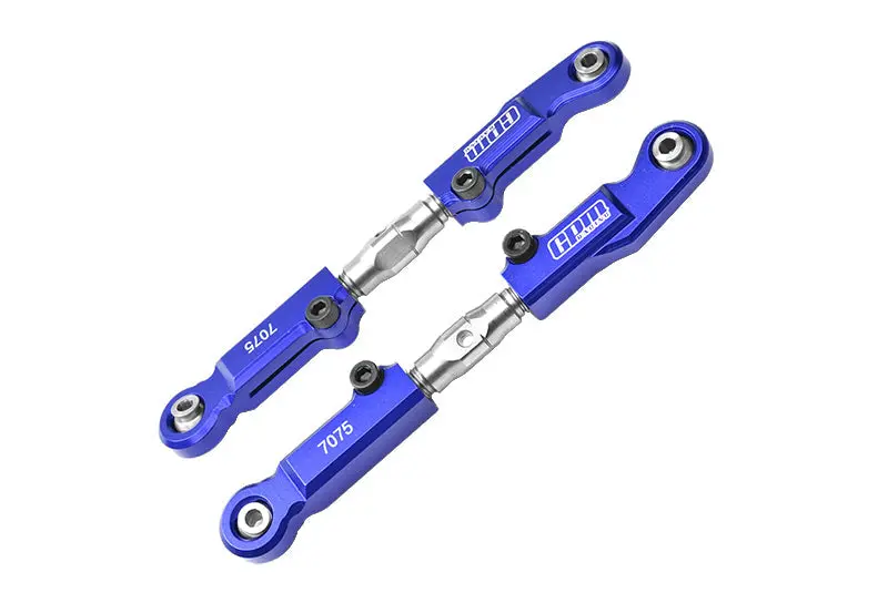 Team Corally 1/10 Sketer Xl4s C-00191 Aluminum 7075-T6 + Stainless Steel Rear Camber Links - Blue 1