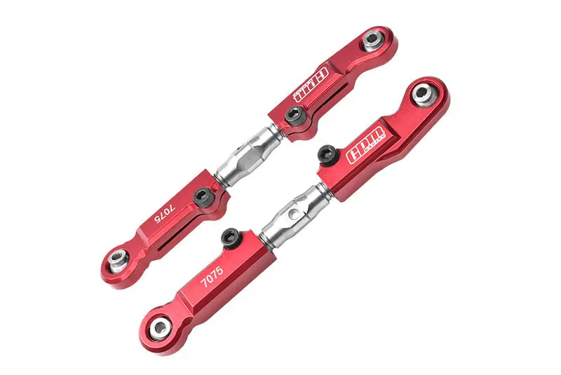 Team Corally 1/10 Sketer Xl4s C-00191 Aluminum 7075-T6 + Stainless Steel Rear Camber Links - Red 1