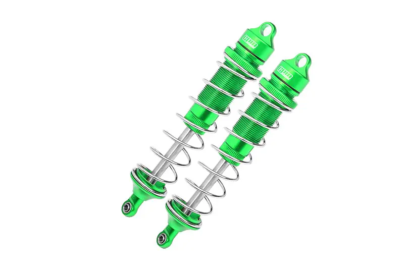Team Corally 1/10 Sketer Xl4s C-00191 Aluminum Front Or Rear Adjustable Dampers 130Mm - 2Pc Set Green 1