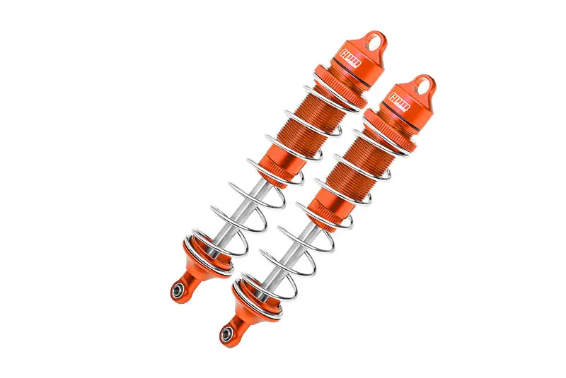 Team Corally 1/10 Sketer Xl4s C-00191 Aluminum Front Or Rear Adjustable Dampers 130Mm - 2Pc Set Orange 1