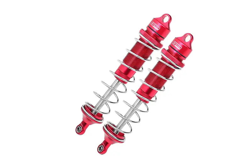 Team Corally 1/10 Sketer Xl4s C-00191 Aluminum Front Or Rear Adjustable Dampers 130Mm - 2Pc Set Red 1