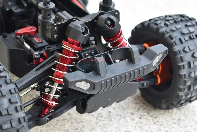 Team Corally 1/10 Sketer Xl4s C-00191 Aluminum Front Or Rear Adjustable Dampers 130Mm - 2Pc Set Red 2