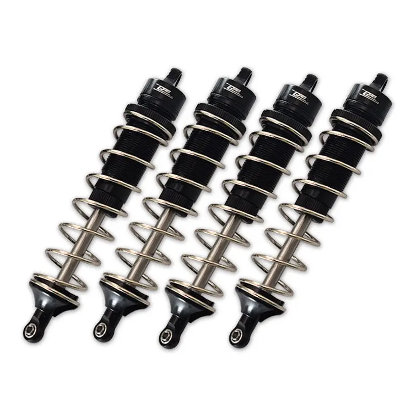 Team Corally 1/10 Sketer Xl4s C-00191 Aluminum Front & Rear Adjustable Dampers 130Mm - 4Pc Set Black 1