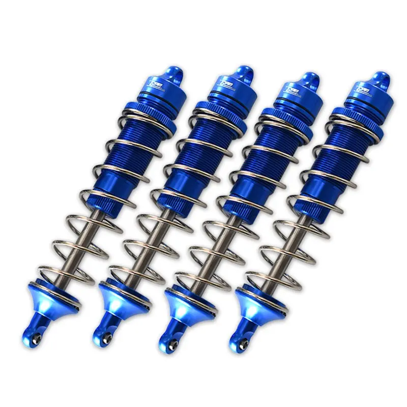 Team Corally 1/10 Sketer Xl4s C-00191 Aluminum Front & Rear Adjustable Dampers 130Mm - 4Pc Set Blue 1