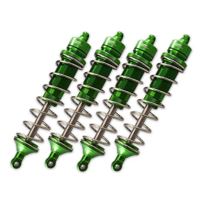 Team Corally 1/10 Sketer Xl4s C-00191 Aluminum Front & Rear Adjustable Dampers 130Mm - 4Pc Set Green 1