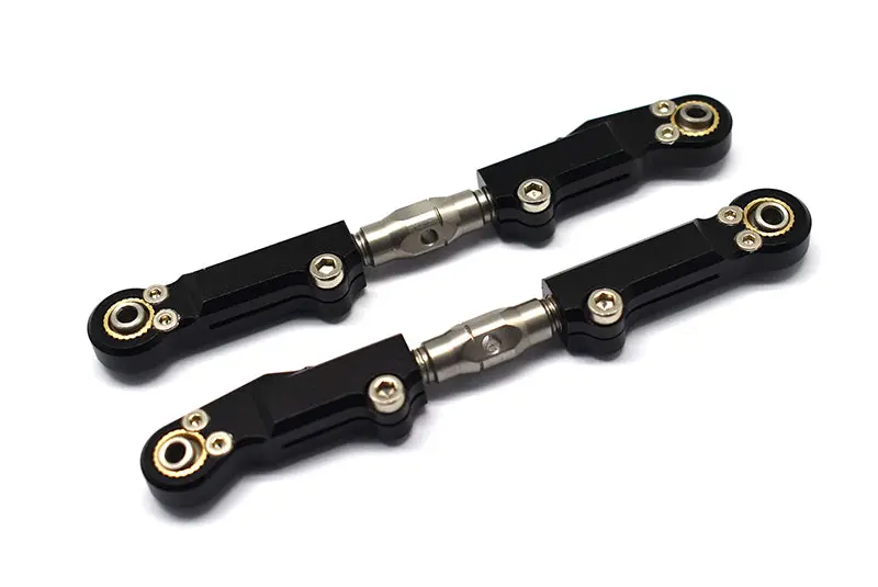 Team Corally 1/10 Sketer Xl4s C-00191 Aluminum + Stainless Steel Rear Upper Arm Tie Rod - 2Pc Set Black 1