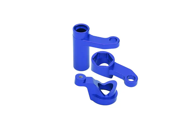 Team Corally 1/10 Sketer Xl4s C-00191 Aluminum Steering Assembly - 3Pc Set Blue 1