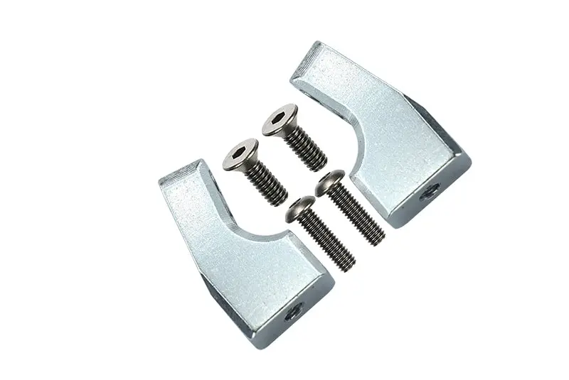 Team Losi 1/18 Mini-T 2.0 2Wd Stadium Truck Aluminum Servo Mount -6Pc Set	
 Silver 1