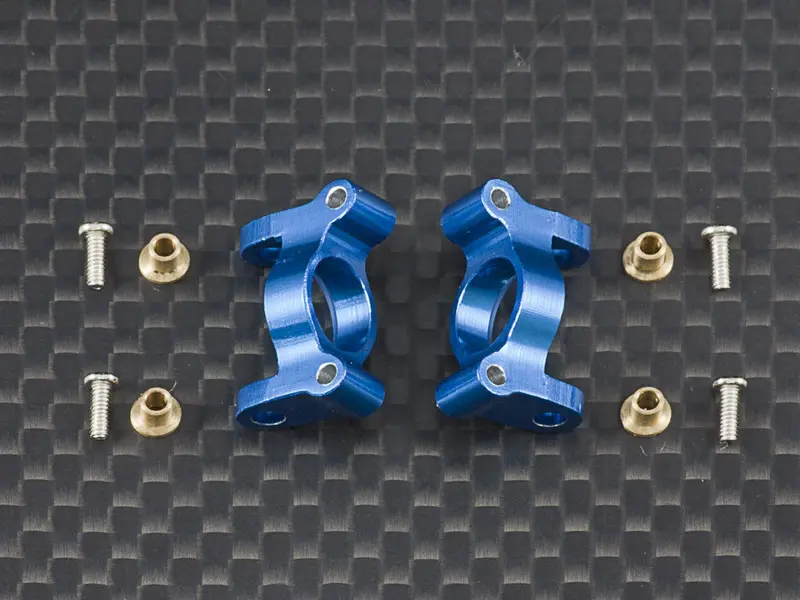 Team Losi 1/24 Micro Sct & Micro Rally Car Aluminum Front C-Hub - 1Pr Blue 1