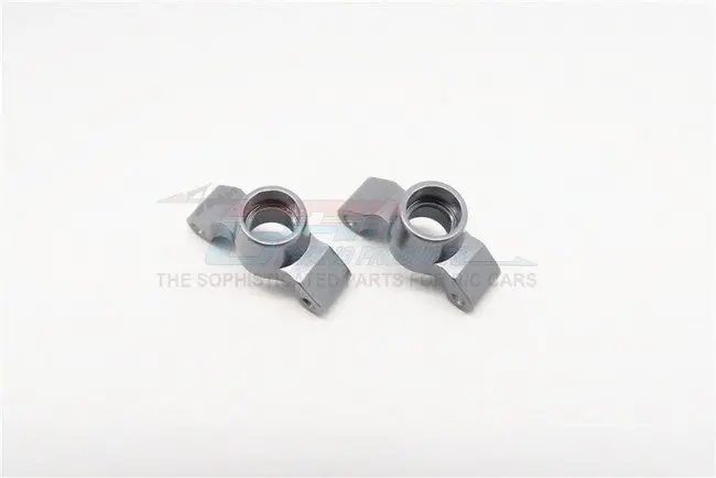 Team Losi 1/24 Micro Sct & Micro Rally Car Aluminum Rear Kncukle Arm - 1Pr Gray Silver 1