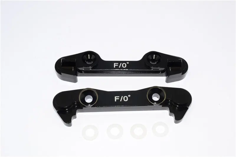Team Losi 5Ive-T Aluminum 7075 Front Arm Bulk (0 Degree) - 2Pcs Black 1