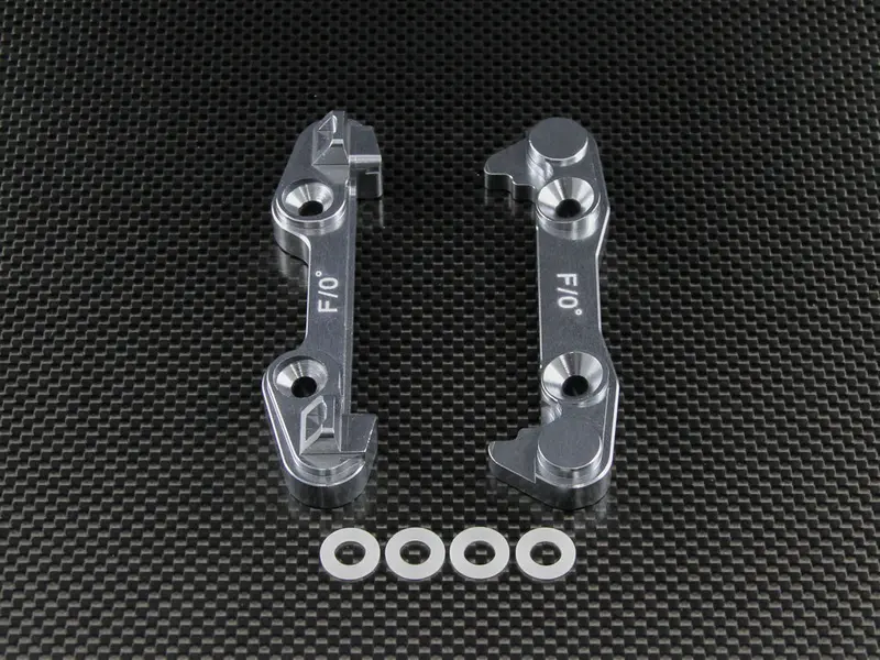 Team Losi 5Ive-T Aluminum 7075 Front Arm Bulk (0 Degree) - 2Pcs Silver 1