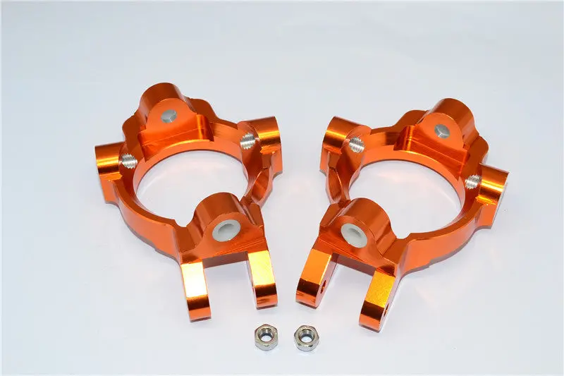 Team Losi 5Ive-T Aluminum 7075 Front C-Hub - 1Pr Orange 1