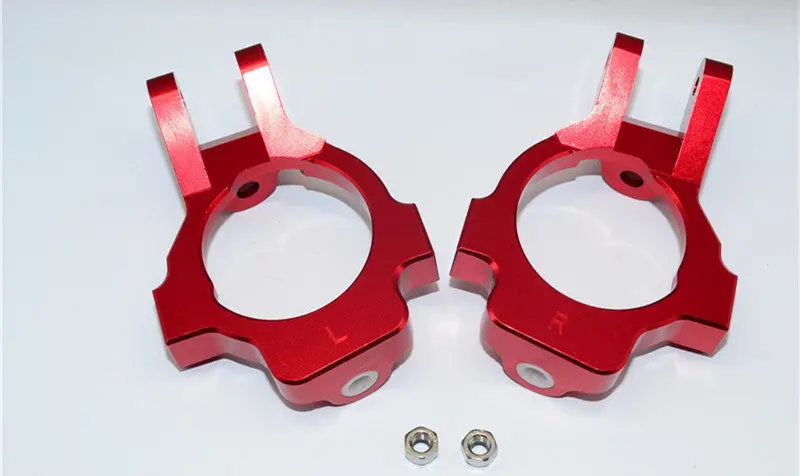 Team Losi 5Ive-T Aluminum 7075 Front C-Hub - 1Pr Red 1