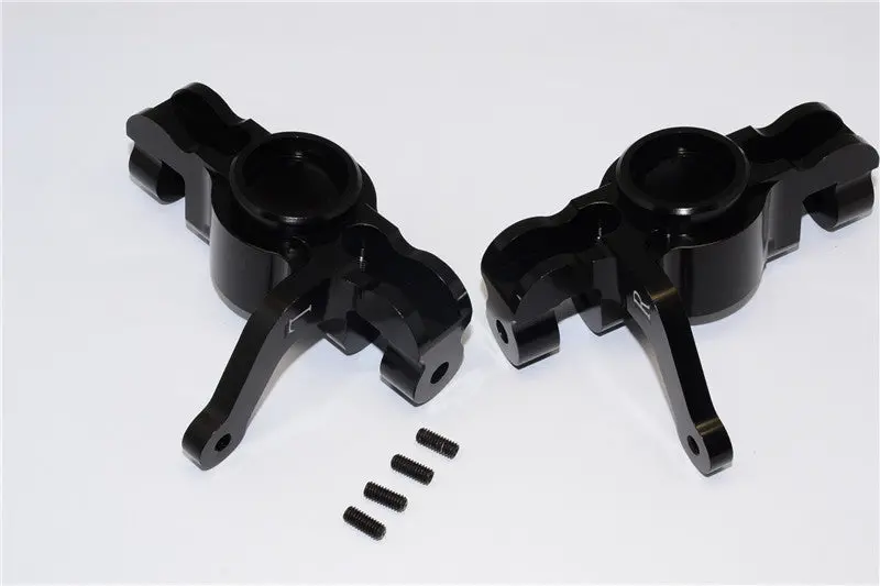 Team Losi 5Ive-T Aluminum 7075 Front Knuckle Arm - 1Pr Black 1