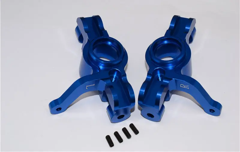 Team Losi 5Ive-T Aluminum 7075 Front Knuckle Arm - 1Pr Blue 1