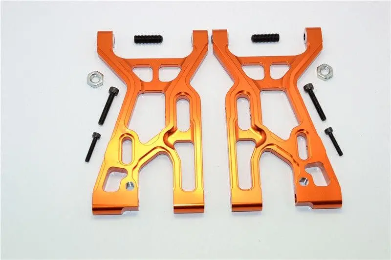 Team Losi 5Ive-T Aluminum 7075 Front Suspension Arm - 1Pr Orange 1