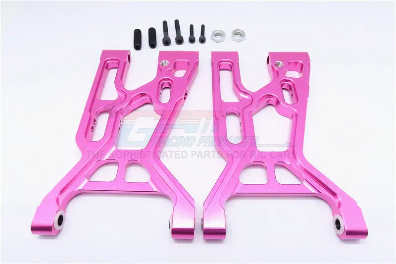Team Losi 5Ive-T Aluminum 7075 Front Suspension Arm - 1Pr Pink 1