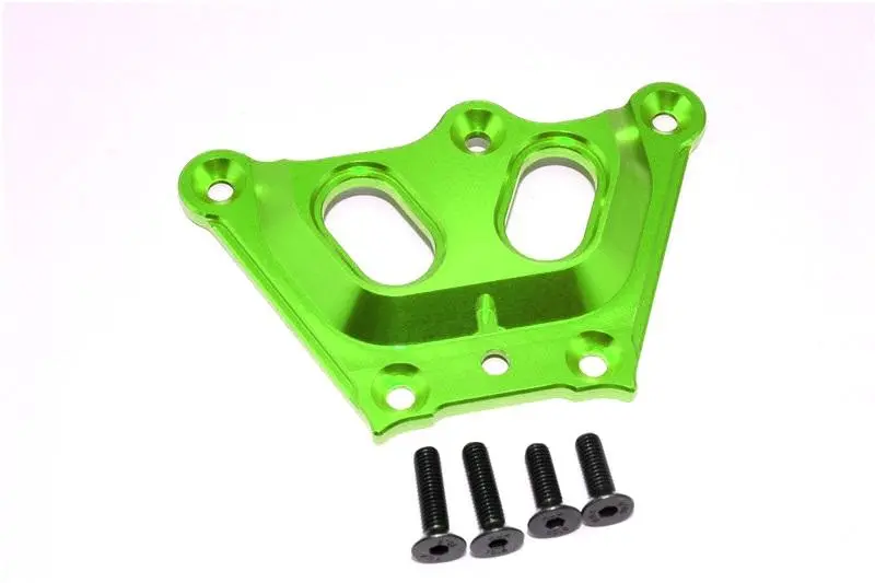 Team Losi 5Ive-T Aluminum 7075 Front Top Chassis Brace - 1Pc Green 1