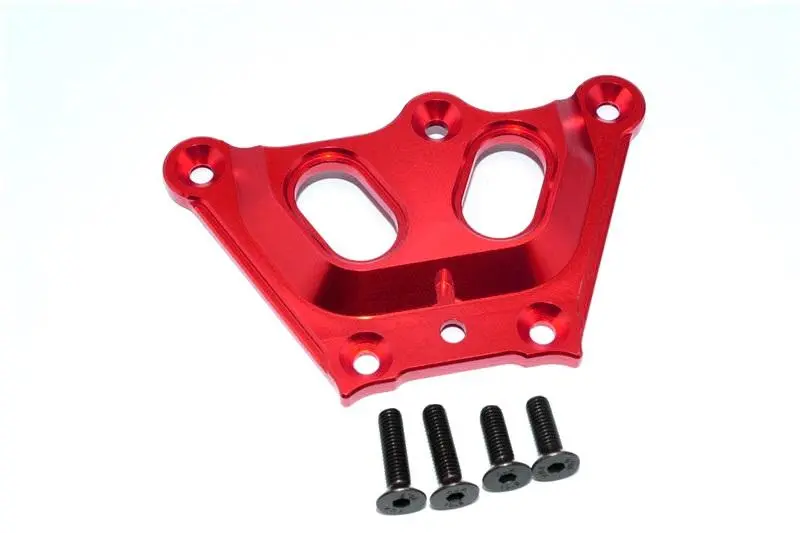 Team Losi 5Ive-T Aluminum 7075 Front Top Chassis Brace - 1Pc Red 1