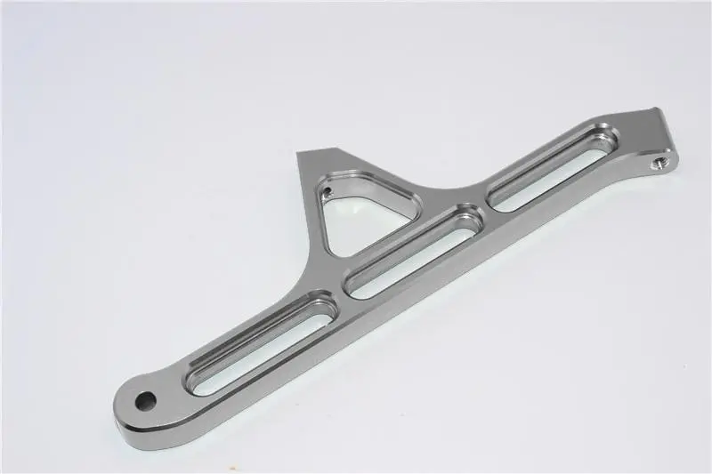 Team Losi 5Ive-T Aluminum 7075 Rear Chassis Brace - 1Pc Gray Silver 1