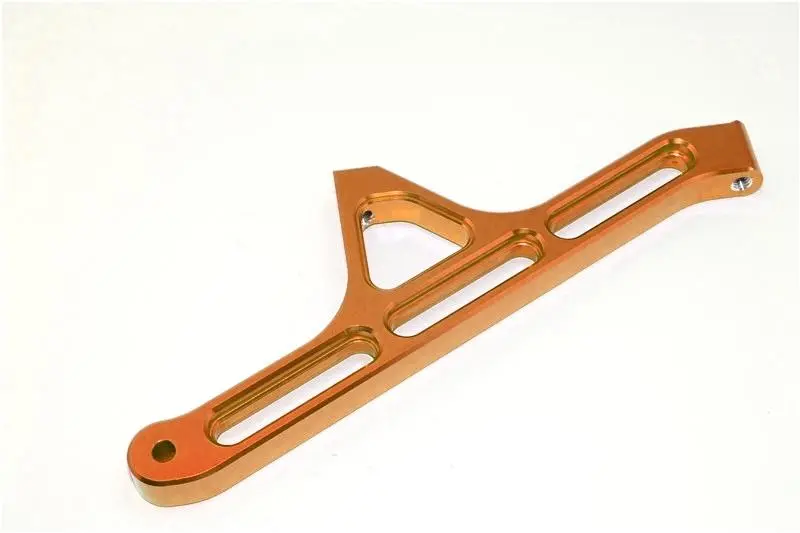 Team Losi 5Ive-T Aluminum 7075 Rear Chassis Brace - 1Pc Orange 1