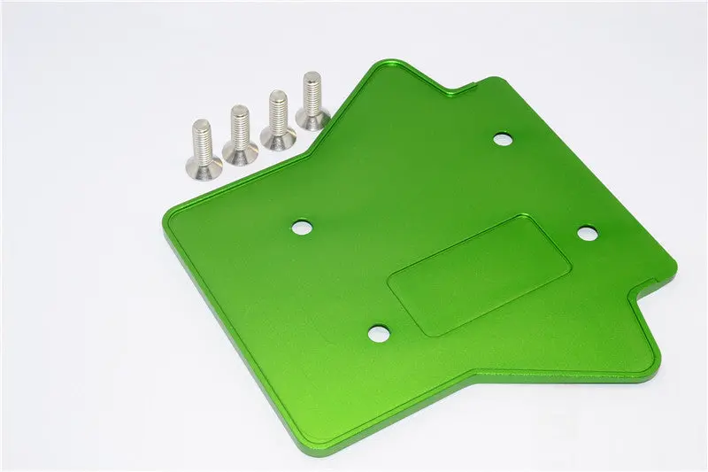 Team Losi 5Ive-T Aluminum 7075 Rear Gear Box Protector - 1Pc Green 1